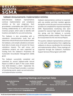 Delta Mendota SGMA Newsletter Summer 2020