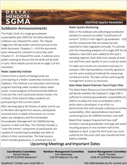 Delta-Mendota SGMA Newsletter Quarter 1 2024